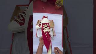 Unboxing Converse Chuck 70 Womens Hi Love Valentine Maroon Dark Blood Red A03931C Black Alley Brick