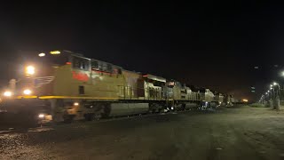 Union Pacific 7400 leading a power move