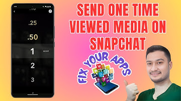 How to Send One Time Viewed Media On Snapchat - Full Tutorial [2025]