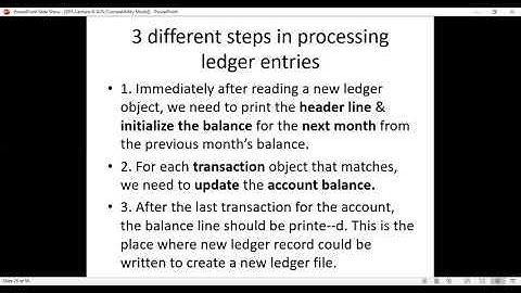 17IS62 File Structures Module III General-ledger problem class 2