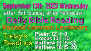 Celebrity Revised Common Lectionary: 2023 Sept.13, Wednesday's Daily Bible Readings. Net Worth