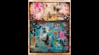 Mixed media abstract "Trust the process" Sunday Inspiration"