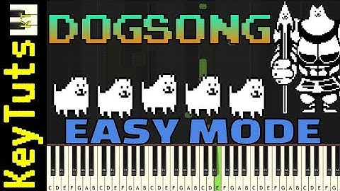 Learn to Play Dogsong from Undertale - Easy Mode