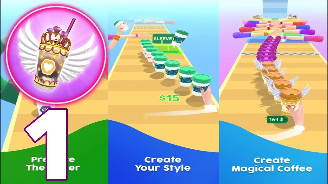 Coffee Stack - Gameplay Walkthrough Part 1 - Tutorial (iOS, Android)