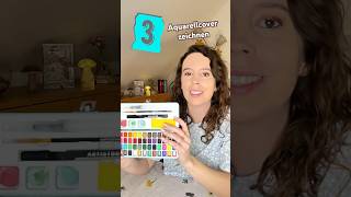 Buchcover selbst zeichnen 🎨 #aquarelleart #aquarellepainting #diy #buchblogger #autorentipps