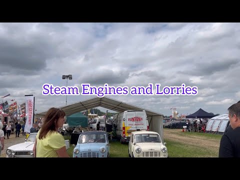 Smallwood Steam & Vintage Rally, walking down steam engine ally and around the lorries
