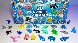 New 3D Sea Animals Advent Calendar - Hammerhead Shark, Jellyfish, Dolphin, Narwhal, Seahorse, Whale screenshot 1