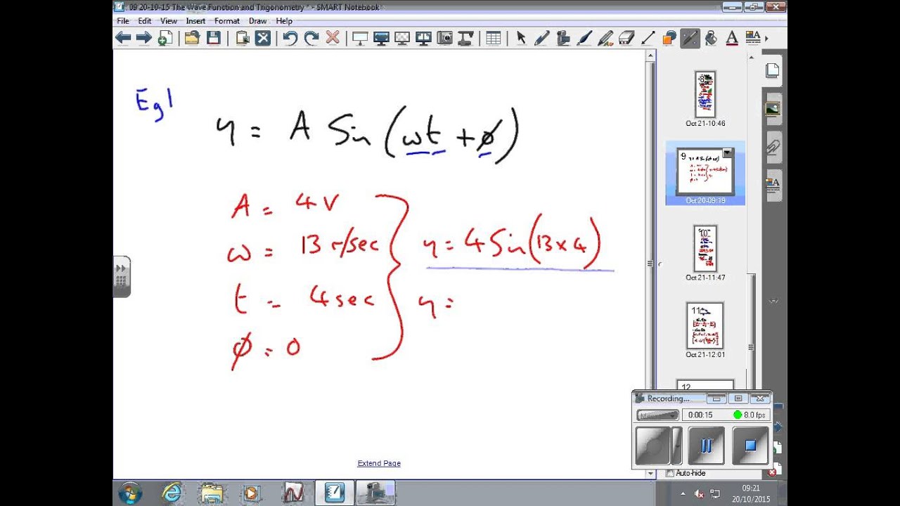 Wave Function example 1 - YouTube