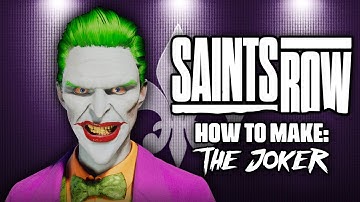 How To Make: The Joker in Saints Row (2022) (Offline Tutorial + Share Code Download)