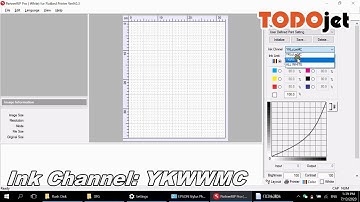 Set parameters and import ICC file into AcroRIP for Todojet A3 DTG printer