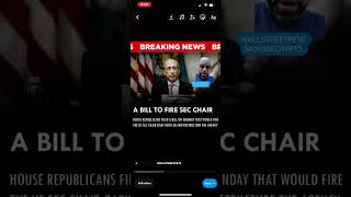 🚨Sec Files Bill to Fire 🔥 Gary Gensler🚨 ##cryptonews #sec #bitcoin
