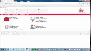 Leica Viva GNSS Webinterface - Static Configuration