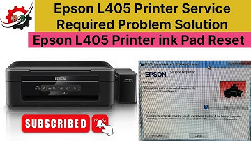 Epson L405 Printer Service Required Problem Solution | Epson L405 ink Pad Reset