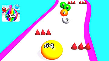 2048 Balls - Color Ball Run ! All Levels Gameplay (24-32) android, ios