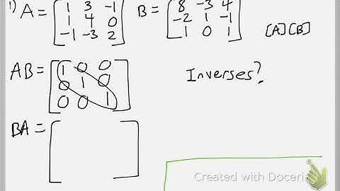 Math 111 : 10.5 #1 (Precalculus Tutorial : Inverse Matrices)