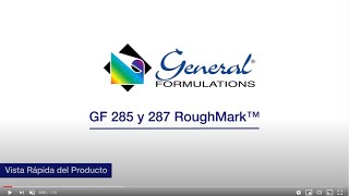 GF 285 y 287 RoughMark™ - Vista Rápida del Producto