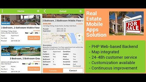 Real Estate Mobile Apps Source Codes for Android and iOS