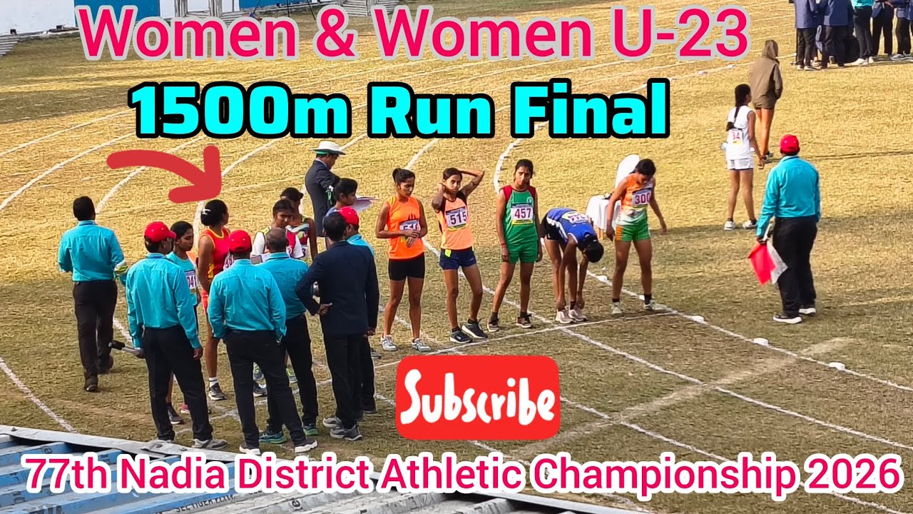1500m Run Final | Women & Women U-23 | 77th Nadia District Athletic Championship 2026