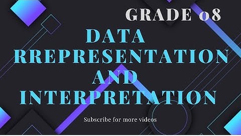 Grade-08 Data Representation & Interpretation