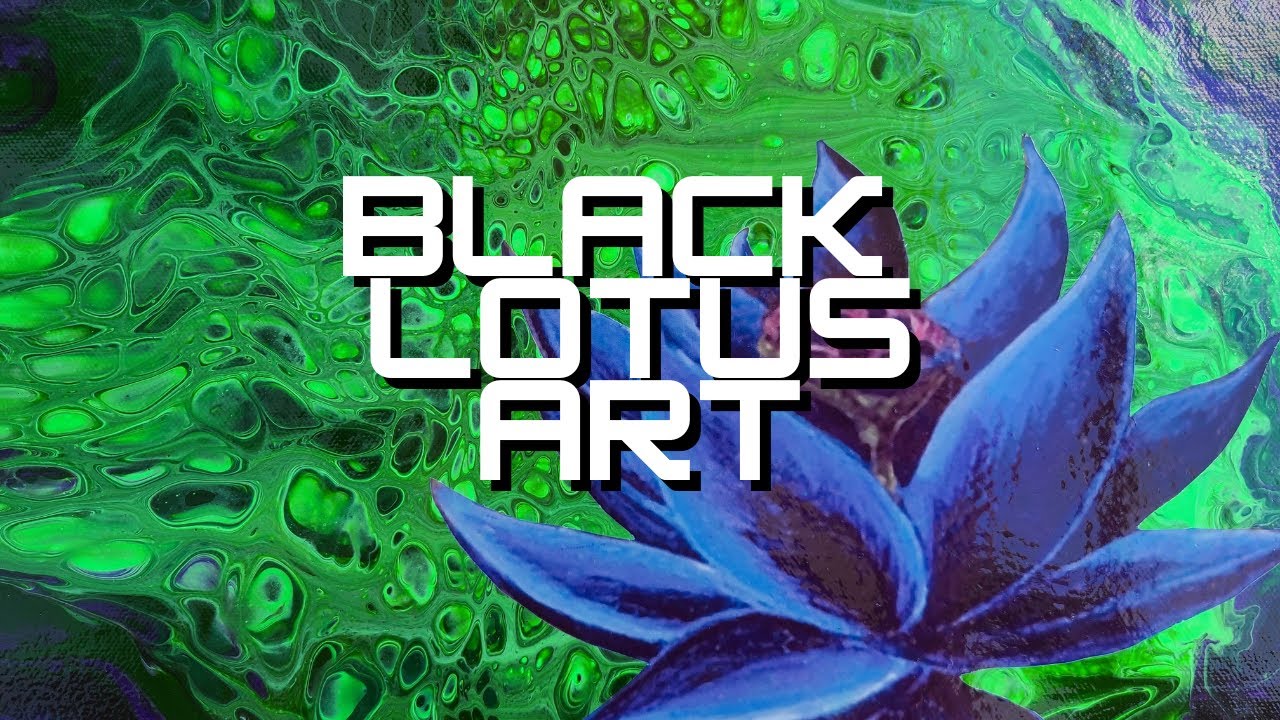 Black Lotus MTG Fan Art! Pour Painting