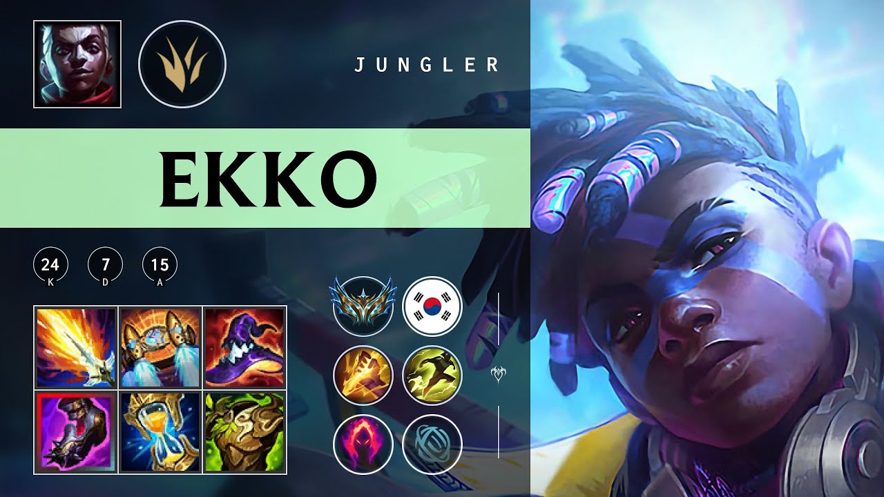 Ekko Jungle vs Diana - KR Challenger Patch 25.22