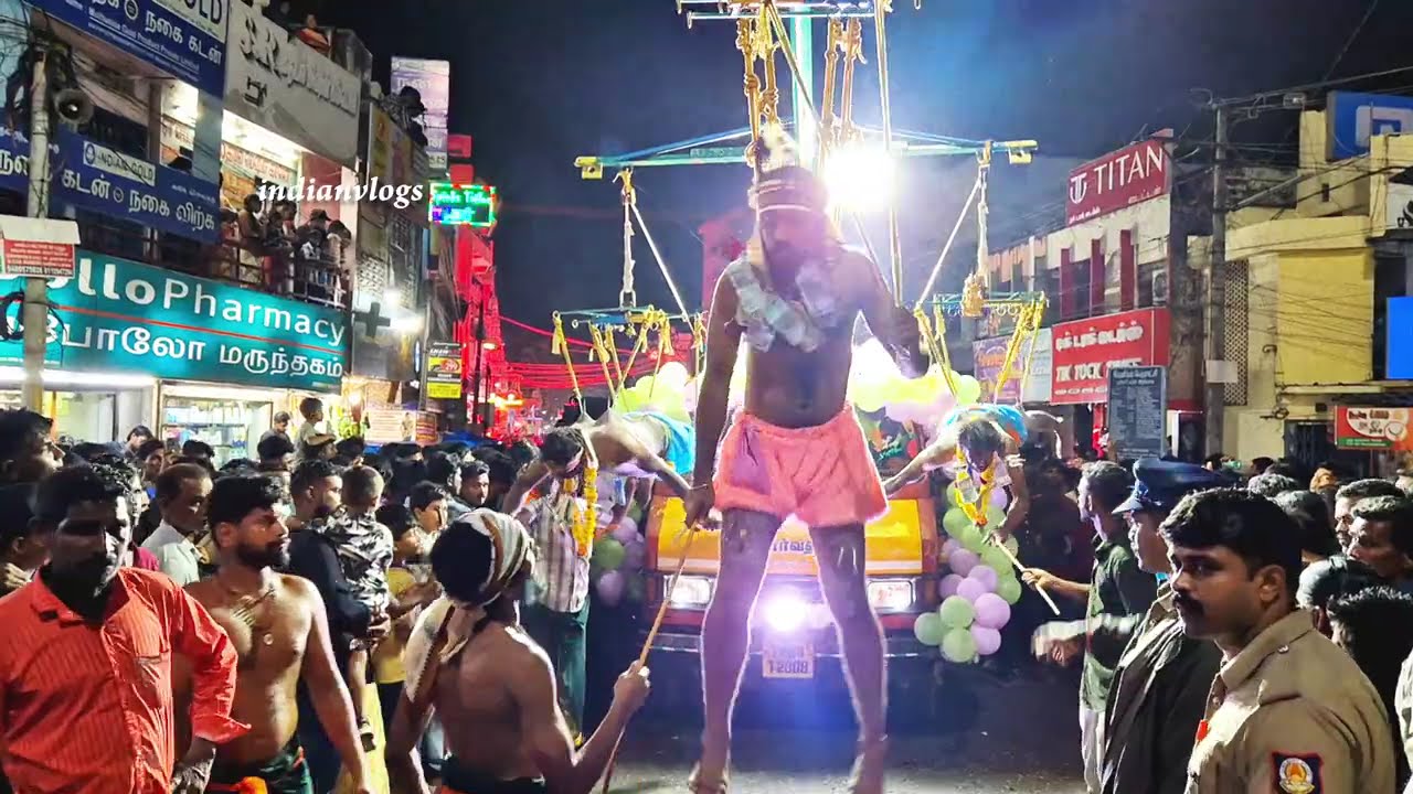 கன்னியாகுமரி மாவட்டம் திங்கள் சந்தையில் இருந்து திருச்செந்தூர் செல்லும்  காவடி ஊர்வலம் 21/02/2026