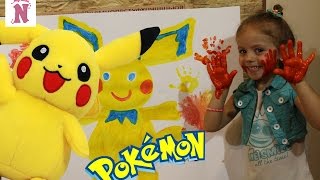 Покемон Пикачу Картина красками Играем вместе ПАЛЬЧИКОВЫЕ КРАСКИ Pokemon GO Покемон Пикачу Картина красками Играем вместе ПАЛЬЧИКОВЫЕ КРАСКИ Pokemon GO
