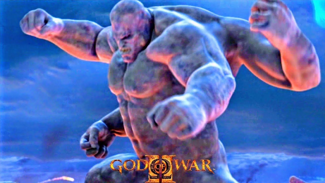 Kratos Getting Atlas Quake Scene God of War 2 Remastered YouTube