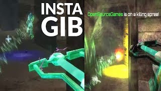 Alien Arena InstaGib Gameplay