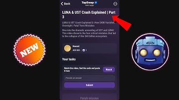 LUNA & UST Crash Explained | Part3 | Tapswap Code