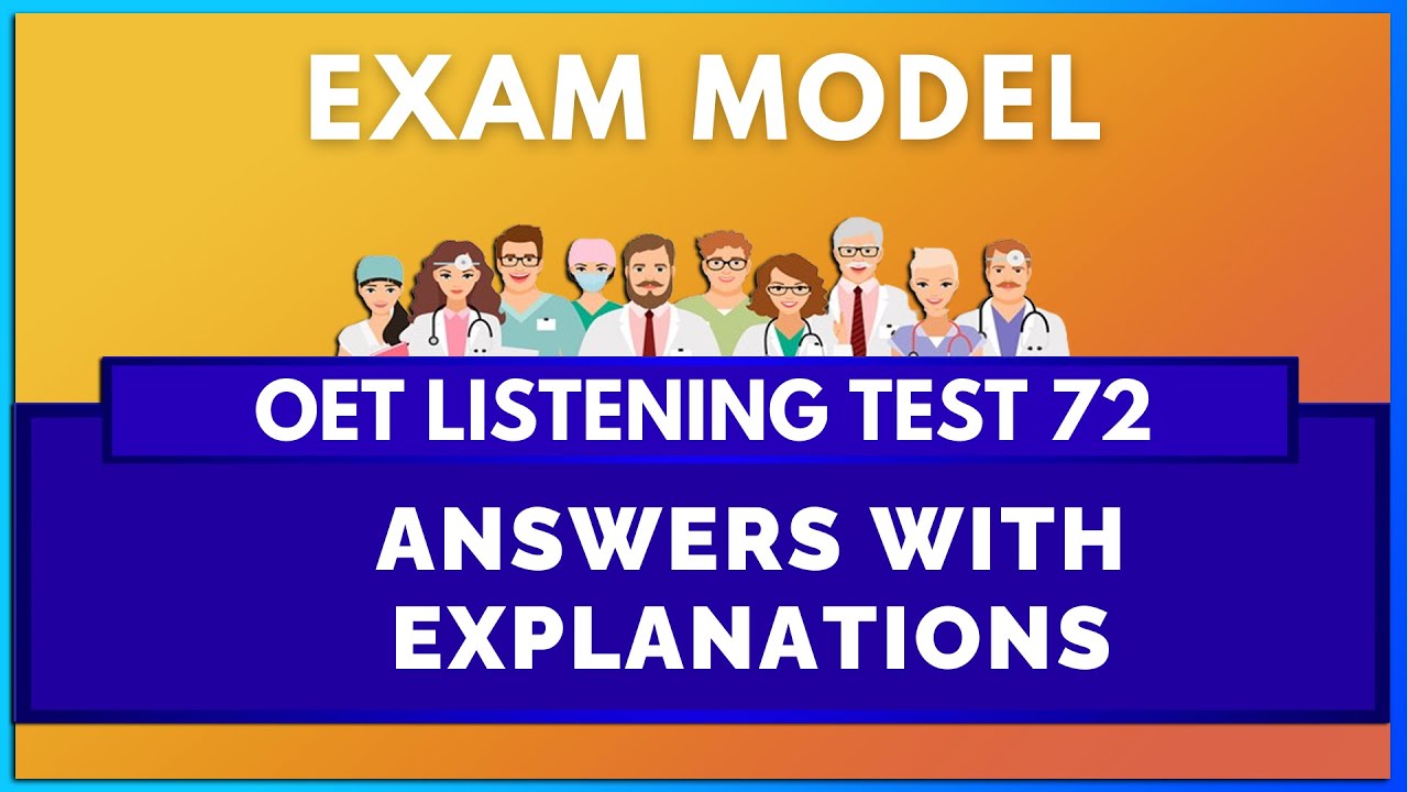 OET LISTENING TEST - 72 | MIHIRAA