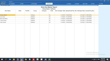 Tally Add On : Import Item Standard Rates & MRP from Excel to Tally in TallyPrime software.