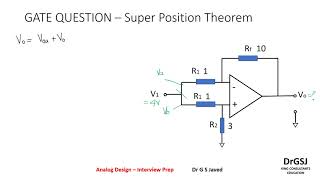 13   Applying Superposition Theorem in Analog Circuits with an example