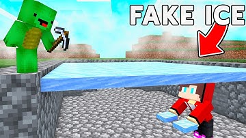 JJ Use FAKE ICE To Prank Mikey in Minecraft Animation