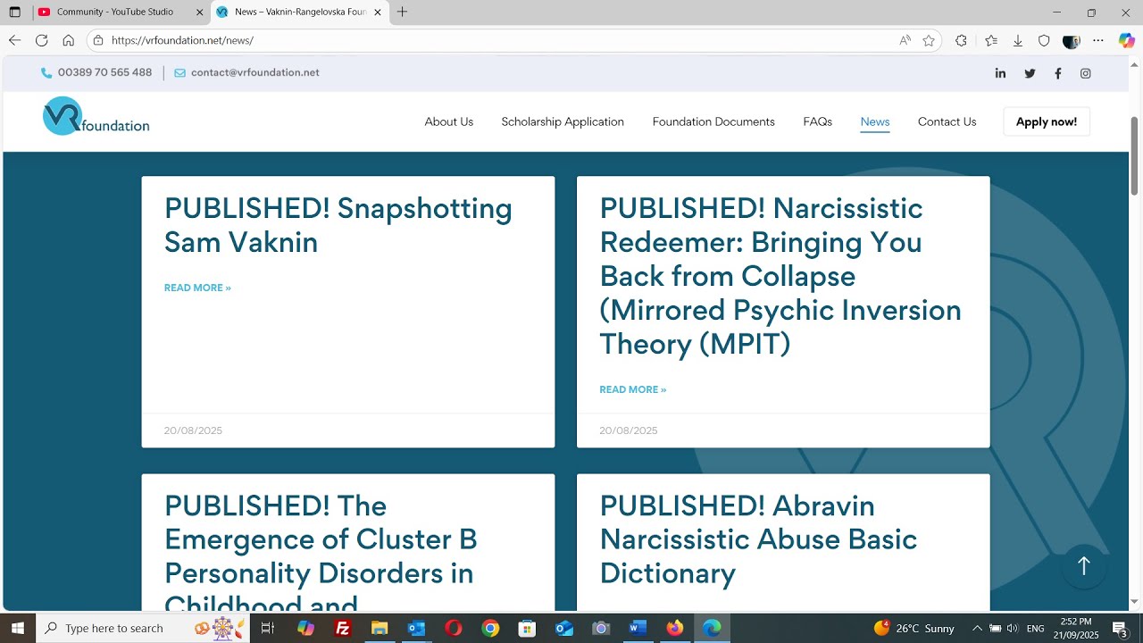 Video thumbnail — FREE BOOKS at Vaknin-Rangelovska Foundation