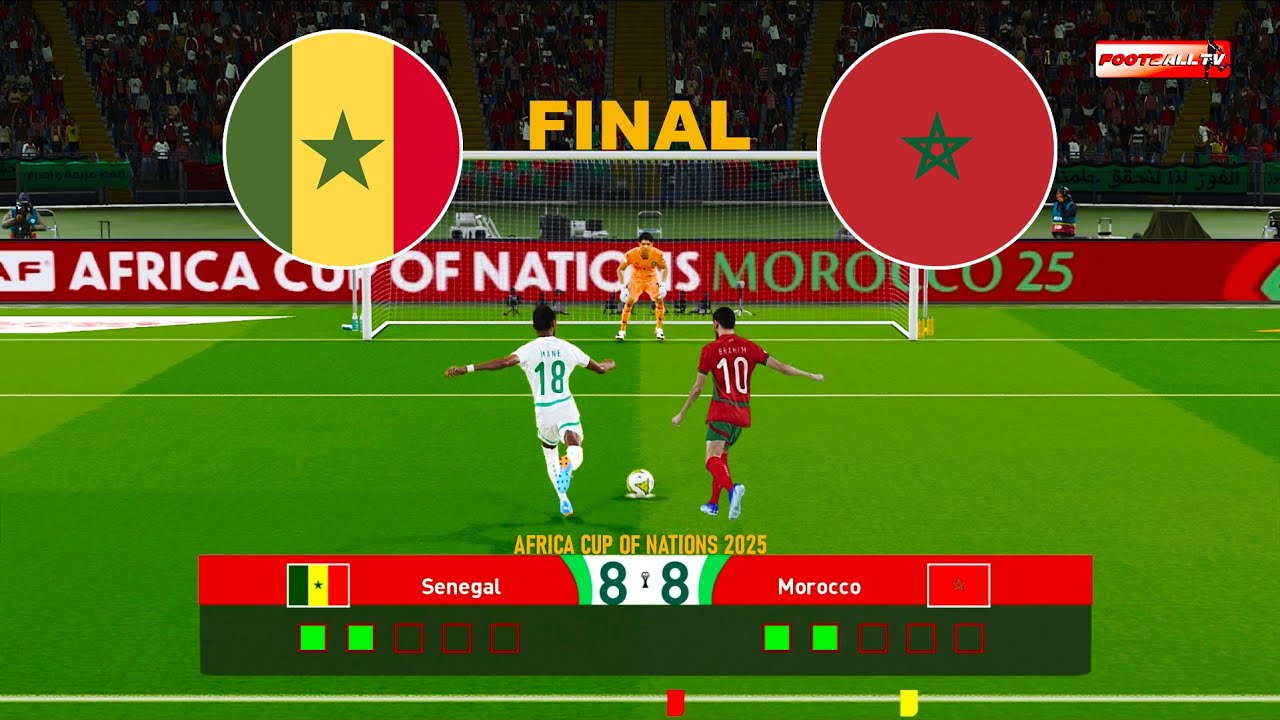 Senegal vs Morocco - Penalty Shootout | Final Africa Cup of Nations 2025 | eFootball Pes Gameplay