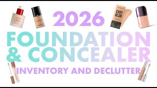 2026 MAKEUP DECLUTTER - Foundation & Concealer