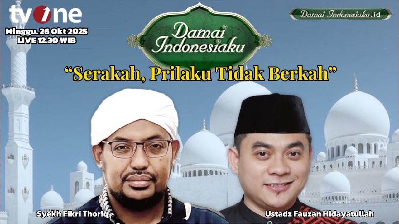 LIVE MINGGU 26 OKT 2025 • Syekh Fikri Thoriq, Ustadz Fauzan Hidayatullah.