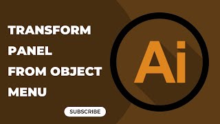 Transform Panel from Object Menu in Illustrator | Complete Illustrator Course | #graphicdesign