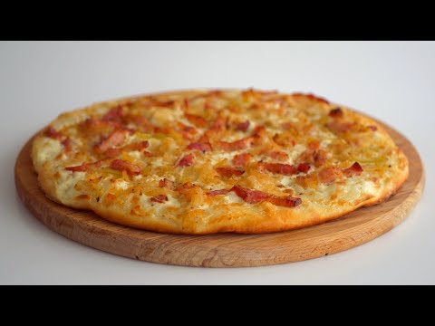 Тарт фламбеFlammkuchen  Рецепт универсального дрожжевого теста для багетов, пит, пиццы и т.д.