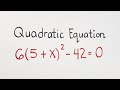 Quadratic Equations Quiz