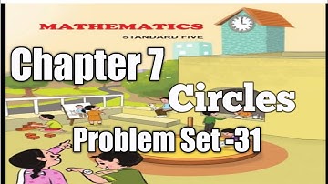 Std 5 Sub Maths |Chapter 7 Circles|Problem Set 31 | Maharashtra board