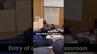 Entry Of Dog In Iit Classroom #Iitbombay #Funny #Video