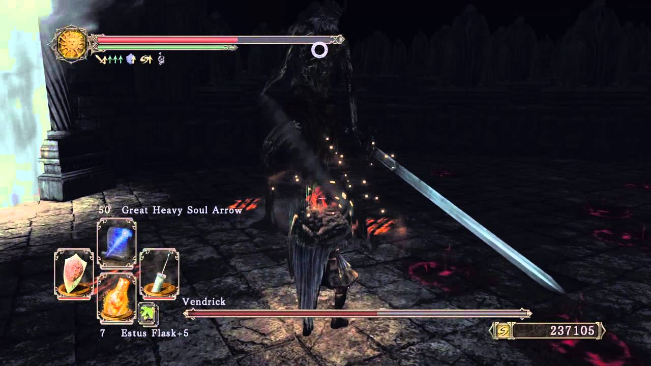 DARK SOULS 2 Scholar of the First Sin King Vendrick boss fight - YouTube