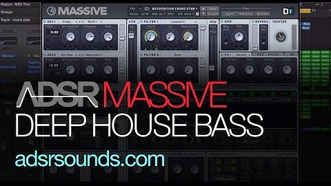 NI Massive Tutorial - Thick Deep House Bass - How To Tutorial