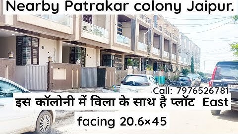 East facing Plot on 40 feet road. nearby Patrakar colony Jaipur. Call: 7976526781 #plotsearch #villa