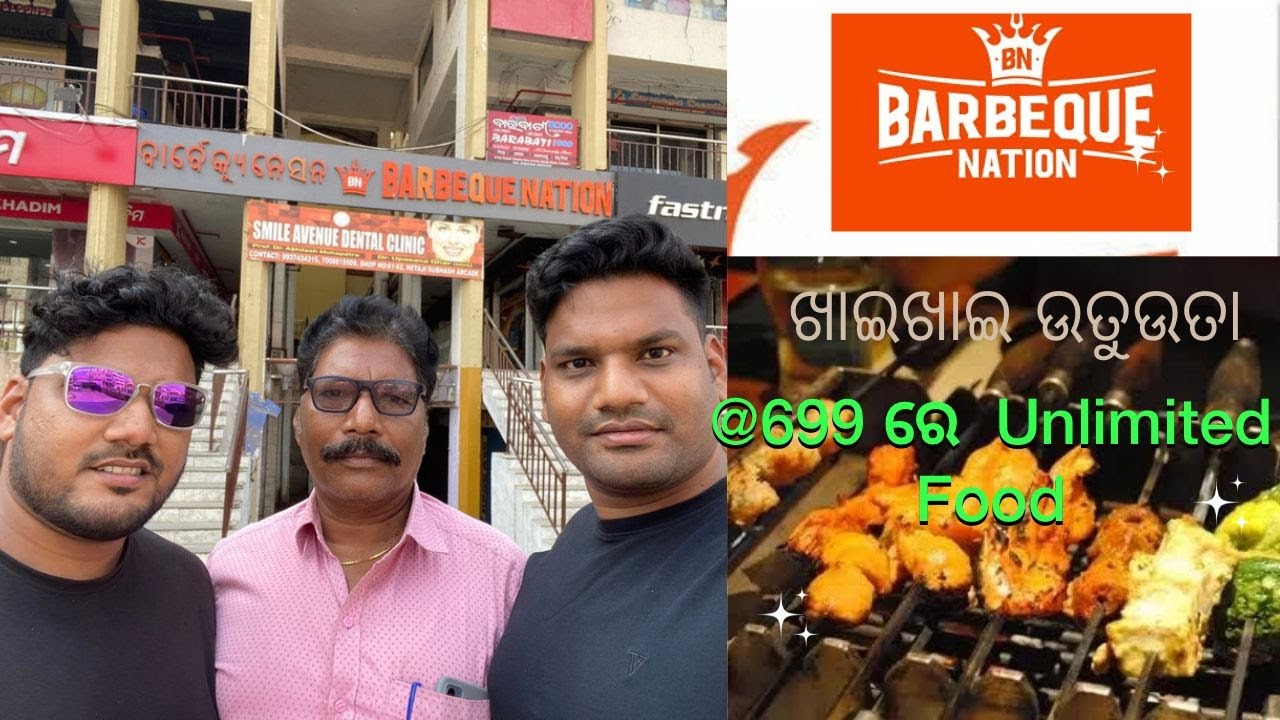 Barbeque Nation, Cuttack 699 ରେ Unlimited Food, Foody Brothers Vlog8