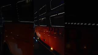 my brother volvo bus driving night rider PRAMUKH travels #shortvideo #volvo9600s #pramukh #shorts