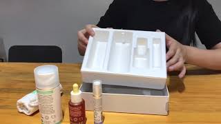 Paper Pulp Molded Skincare Sets Packaging Tray Display. Eco friendly & Biodegradable