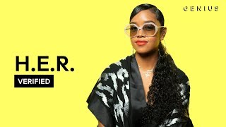 Video thumbnail of "H.E.R. "Slide" Official Lyrics & Meaning | Verified"